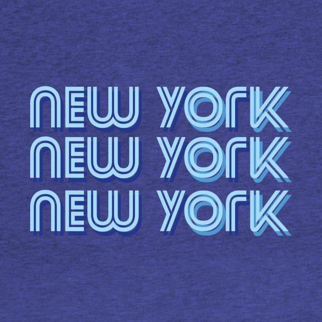 new york blue typography by fokaction